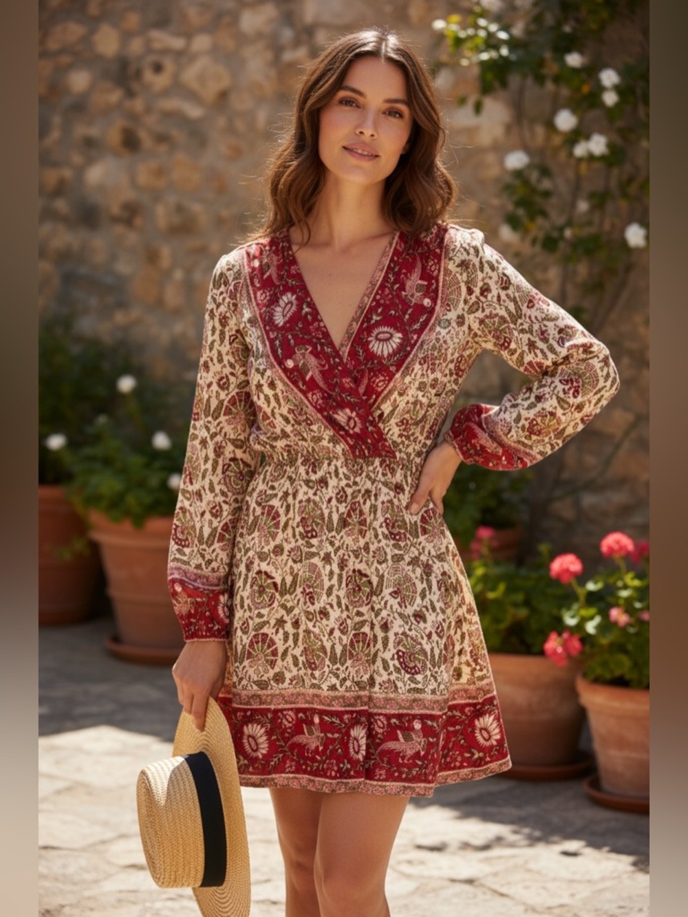 Lucky Brand Floral Boho Dress. Size Medium. Retails $119.
